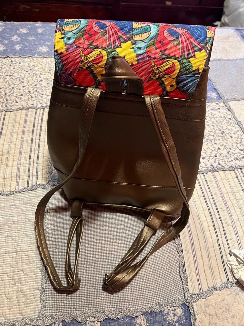 Floral Multicolor Backpack by Collection B - Picture 2 of 6
